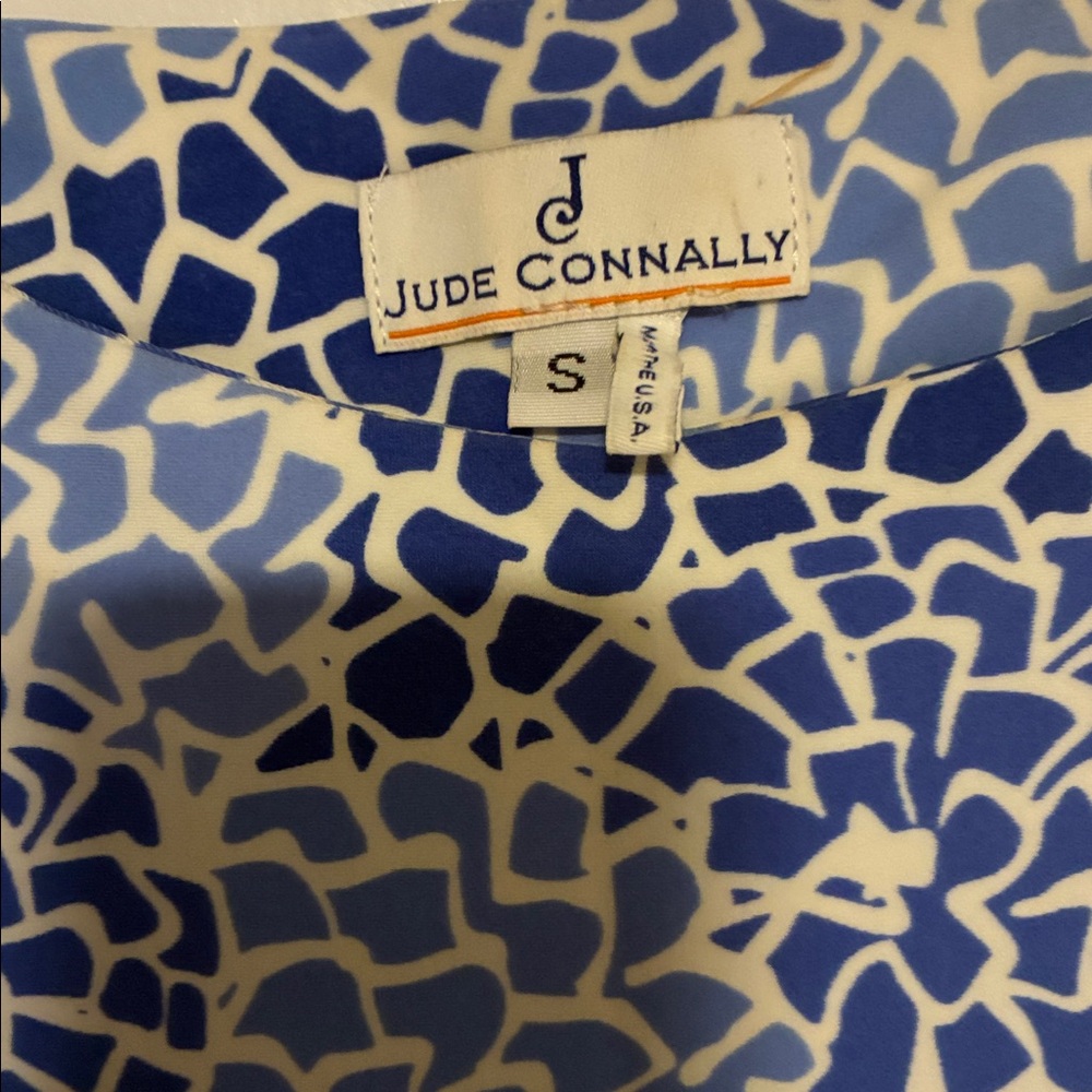 Jude Connally Blue and White Patterned Dress - Picture 2 of 3